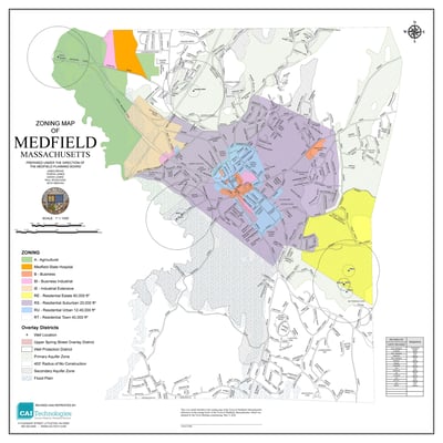 medfield-ma zoning map
